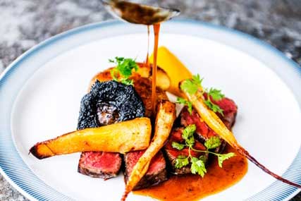 Food from Grøningen restaurant