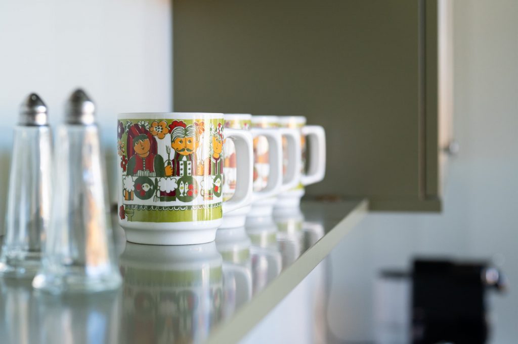 Traditional Norwegian design cups from Figgjo